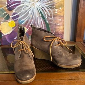 Sperry Leather Wedge Booties